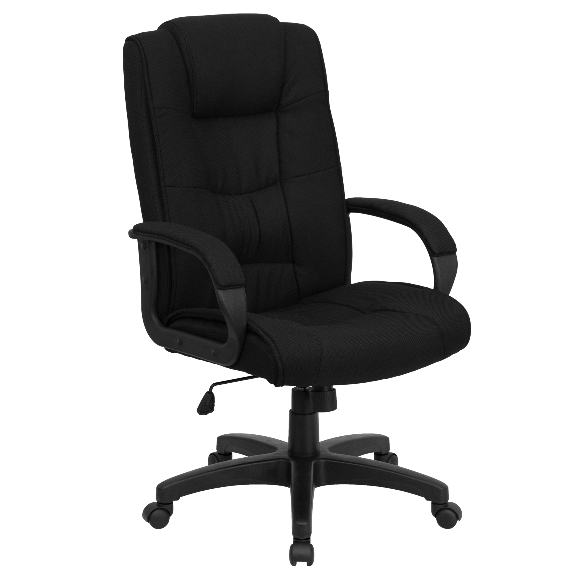 Flash Furniture, High Back Black Fabric Swivel Office Chair, Included (qty.) 1 Model# GO5301BBK